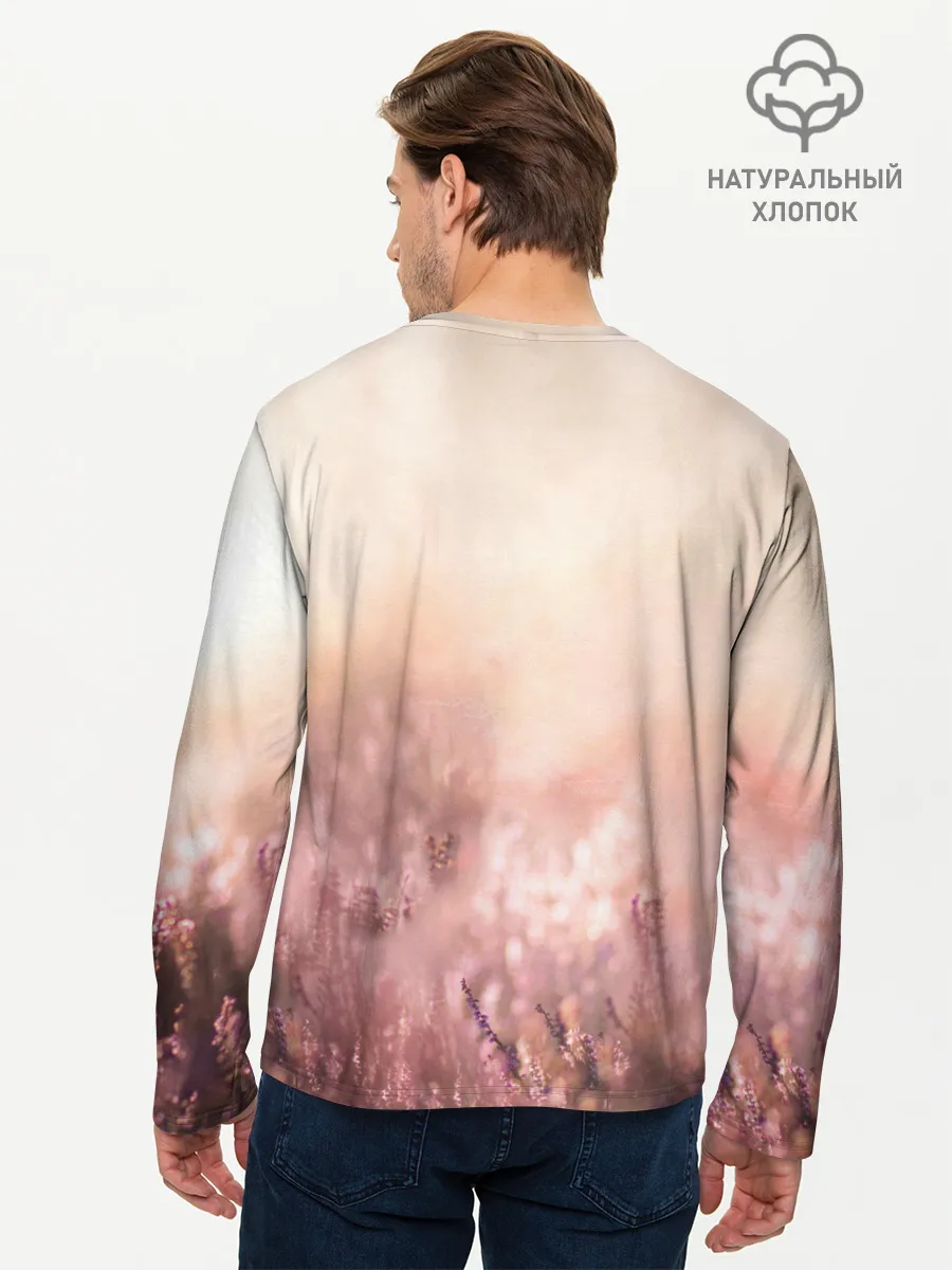 Мужской лонгслив базовый / Красивый Волк