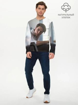 Мужской лонгслив базовый / Роберт Паттинсон