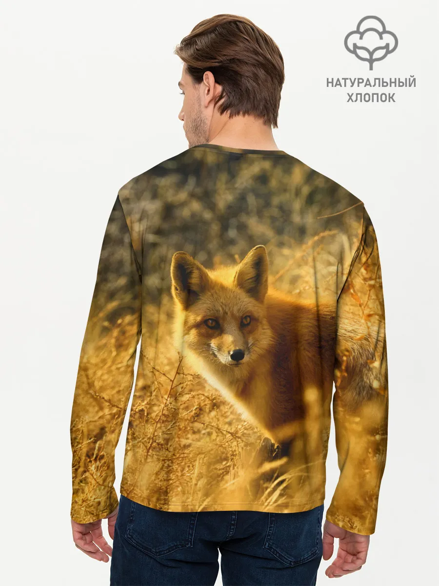 Мужской лонгслив базовый / Рыжая Лиса