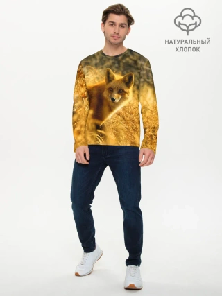Мужской лонгслив базовый / Рыжая Лиса
