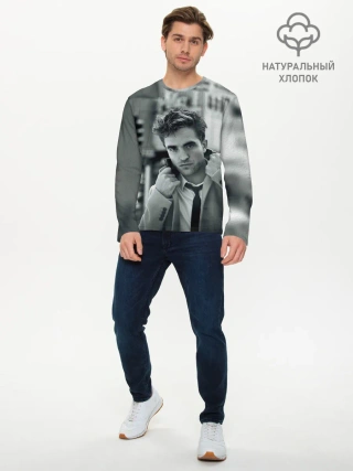 Мужской лонгслив базовый / Роберт Паттинсон