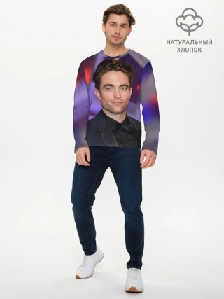 Мужской лонгслив базовый / Роберт Паттинсон