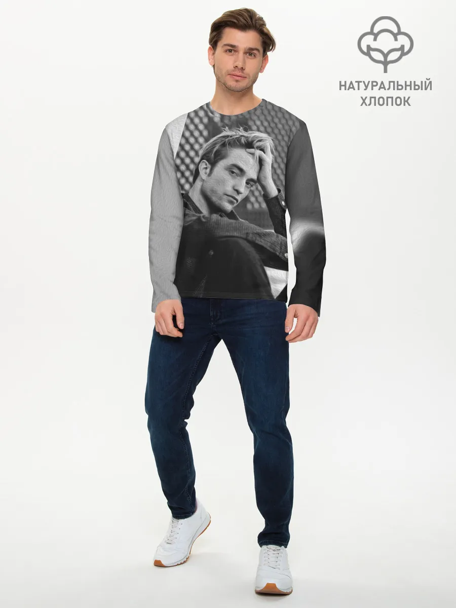 Мужской лонгслив базовый / Роберт Паттинсон