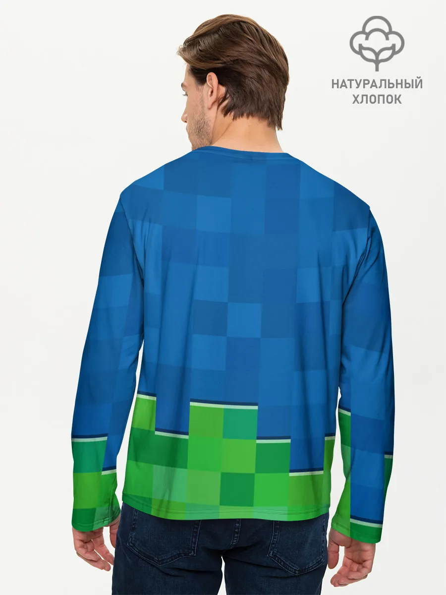 Мужской лонгслив базовый / Minecraft / Майнкрафт