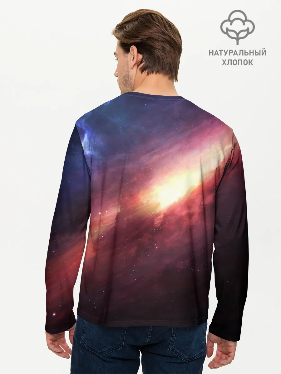 Мужской лонгслив базовый / Космос