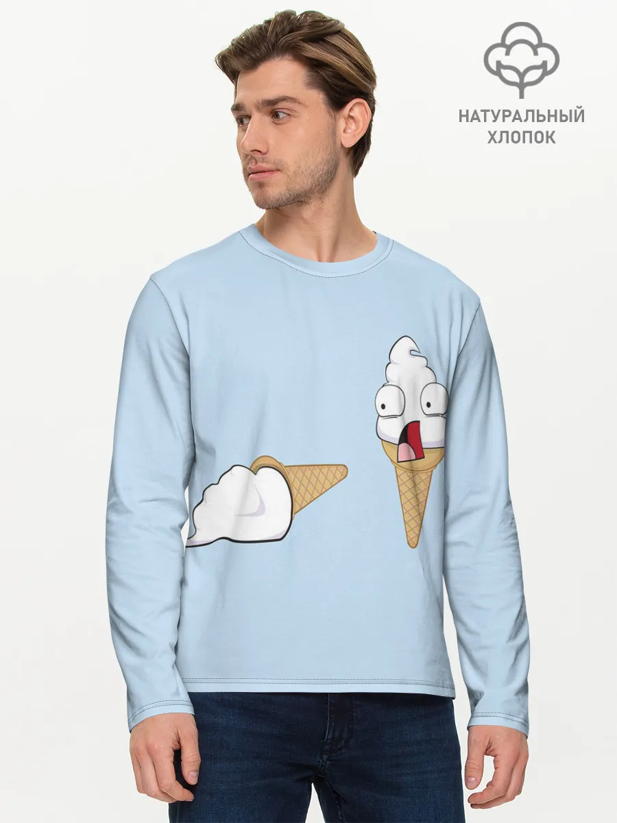 Мужской лонгслив базовый / ааа рожок