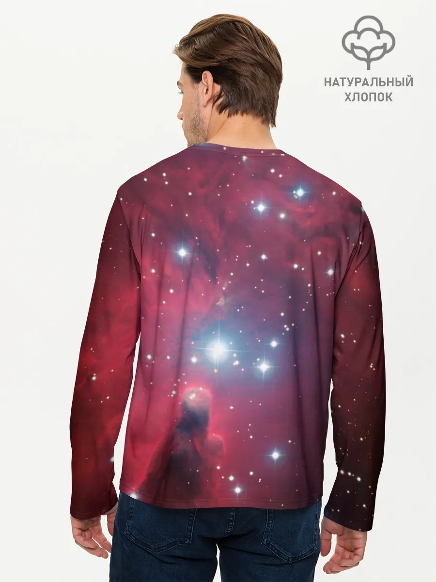Мужской лонгслив базовый / космос