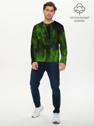 Мужской лонгслив базовый / Текстура.