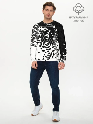 Мужской лонгслив базовый / Векторные фигуры