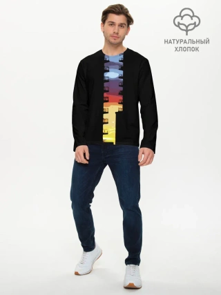 Мужской лонгслив базовый / Балконы