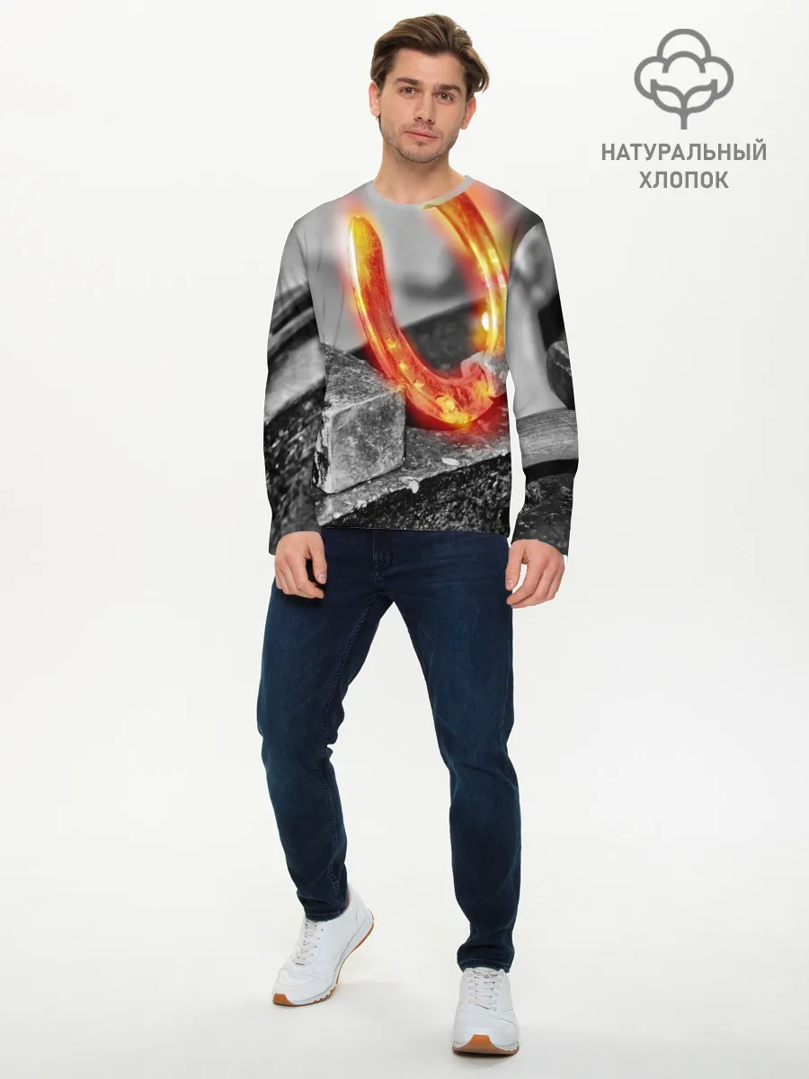 Мужской лонгслив базовый / Подкова