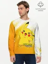 Мужской лонгслив базовый / Pikachu Pika Pika
