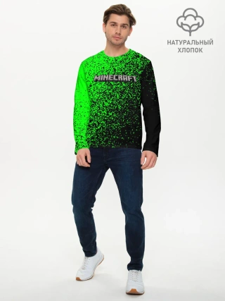 Мужской лонгслив базовый / MINECRAFT