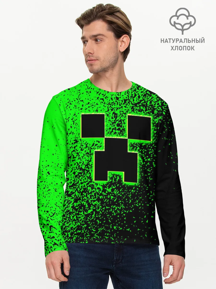 Мужской лонгслив базовый / MINECRAFT