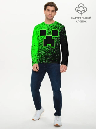 Мужской лонгслив базовый / MINECRAFT