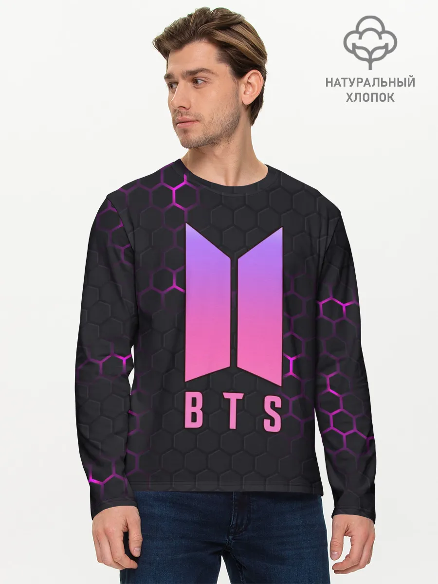 Мужской лонгслив базовый / BTS