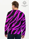Мужской лонгслив базовый / Неоновая зебра