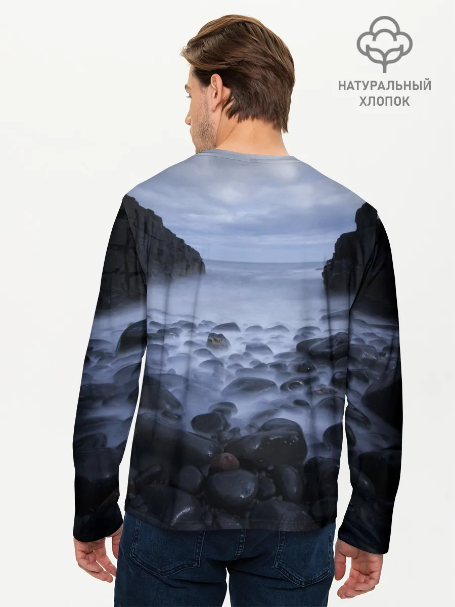 Мужской лонгслив базовый / Горные породы