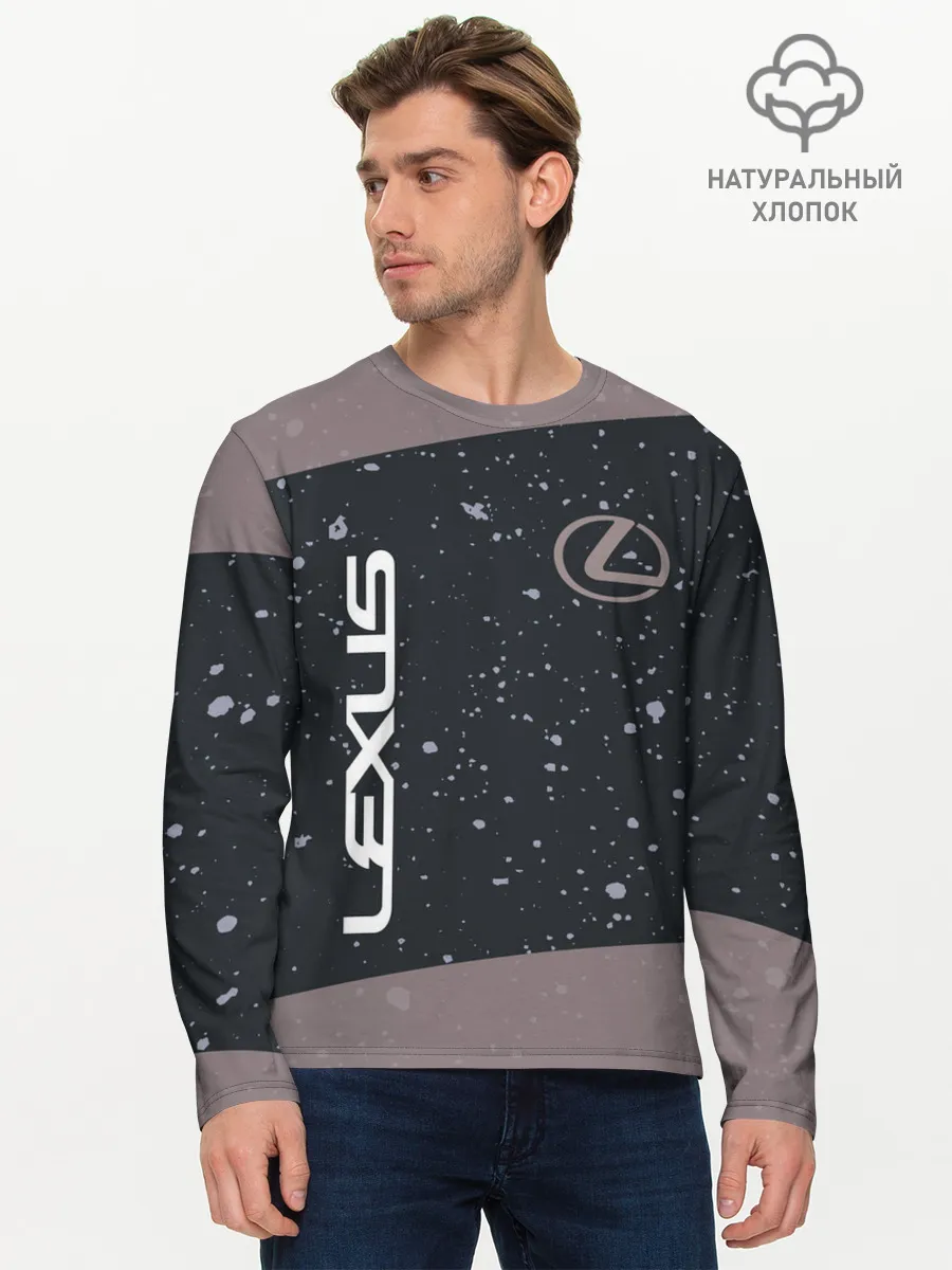Мужской лонгслив базовый / LEXUS / ЛЕКСУС