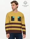 Мужской лонгслив базовый / Minecraft Bee
