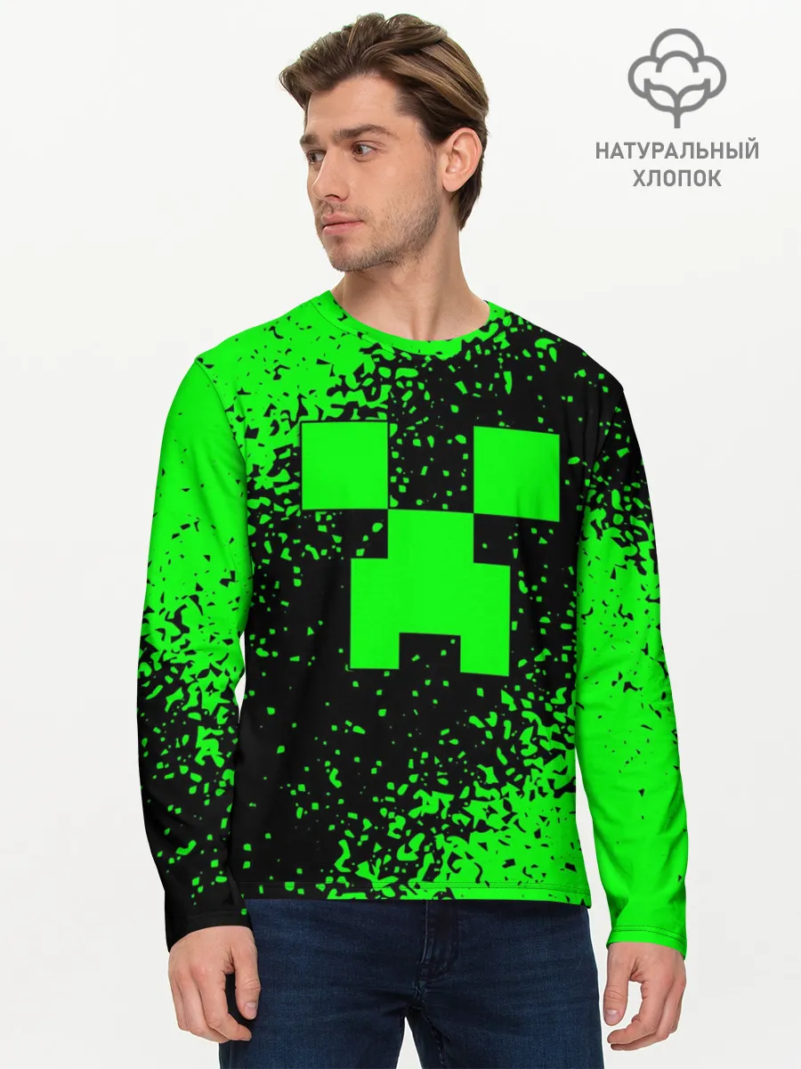 Мужской лонгслив базовый / MINECRAFT