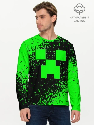 Мужской лонгслив базовый / MINECRAFT