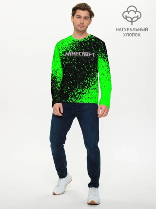 Мужской лонгслив базовый / MINECRAFT