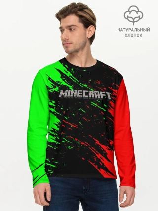 Мужской лонгслив базовый / MINECRAFT