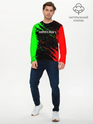Мужской лонгслив базовый / MINECRAFT