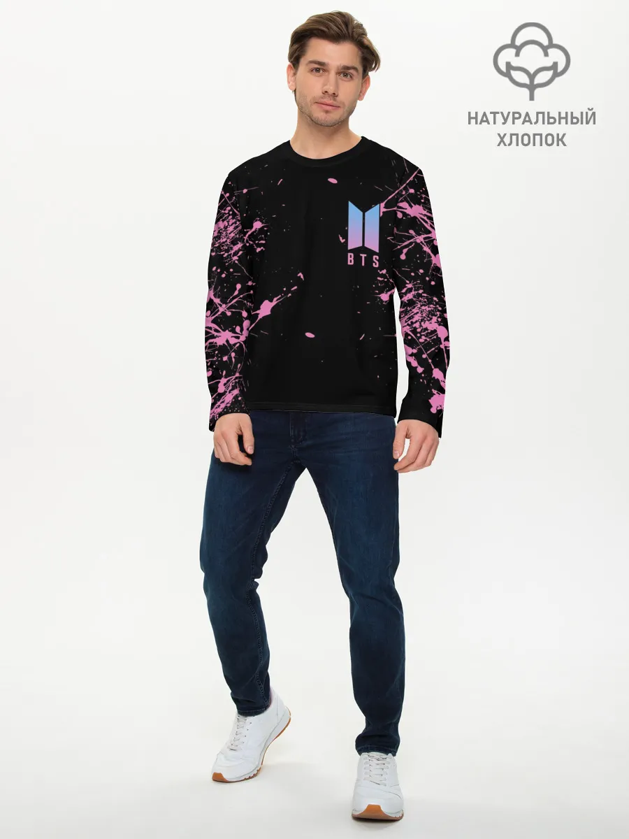 Мужской лонгслив базовый / BTS