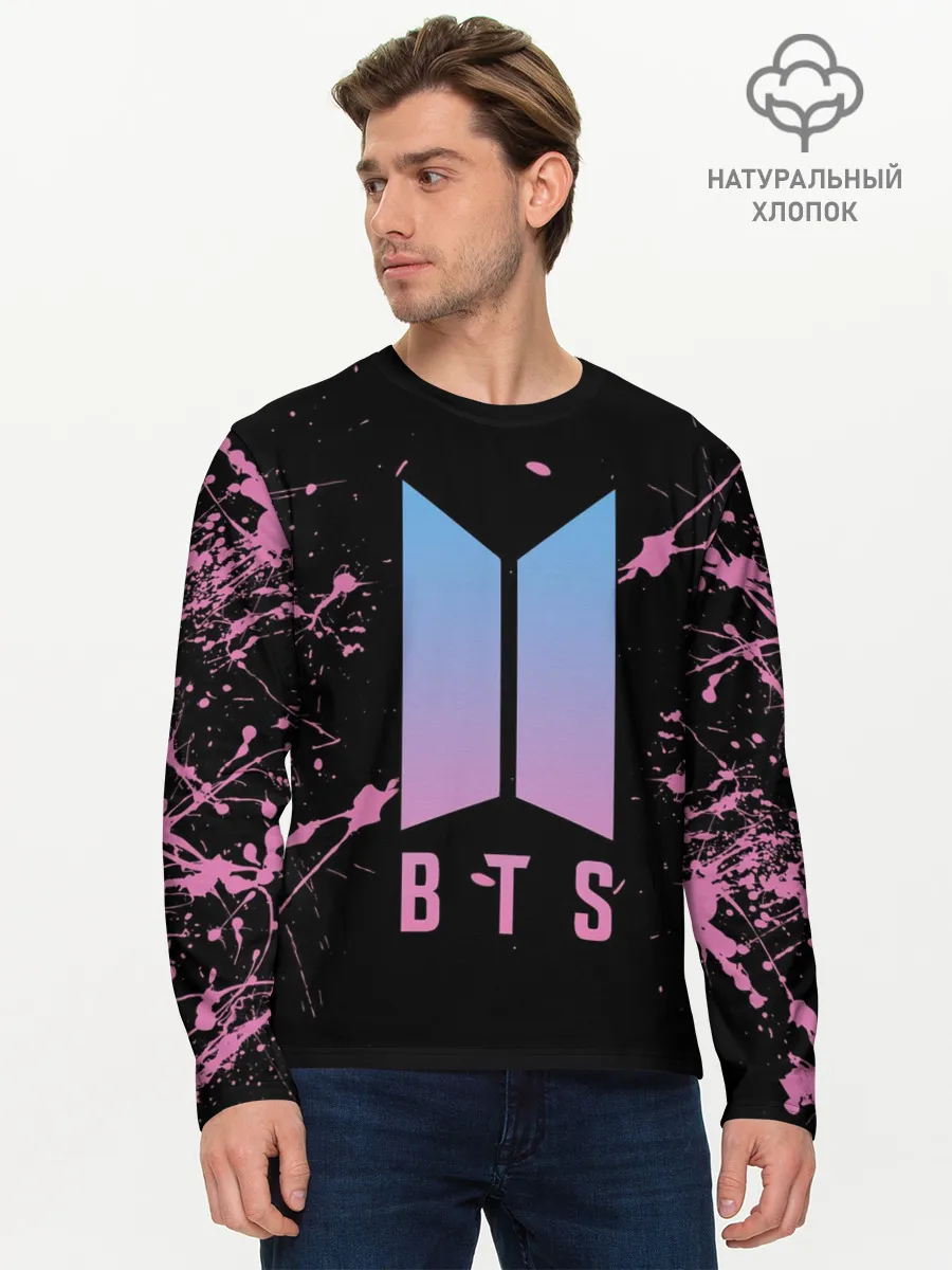 Мужской лонгслив базовый / BTS