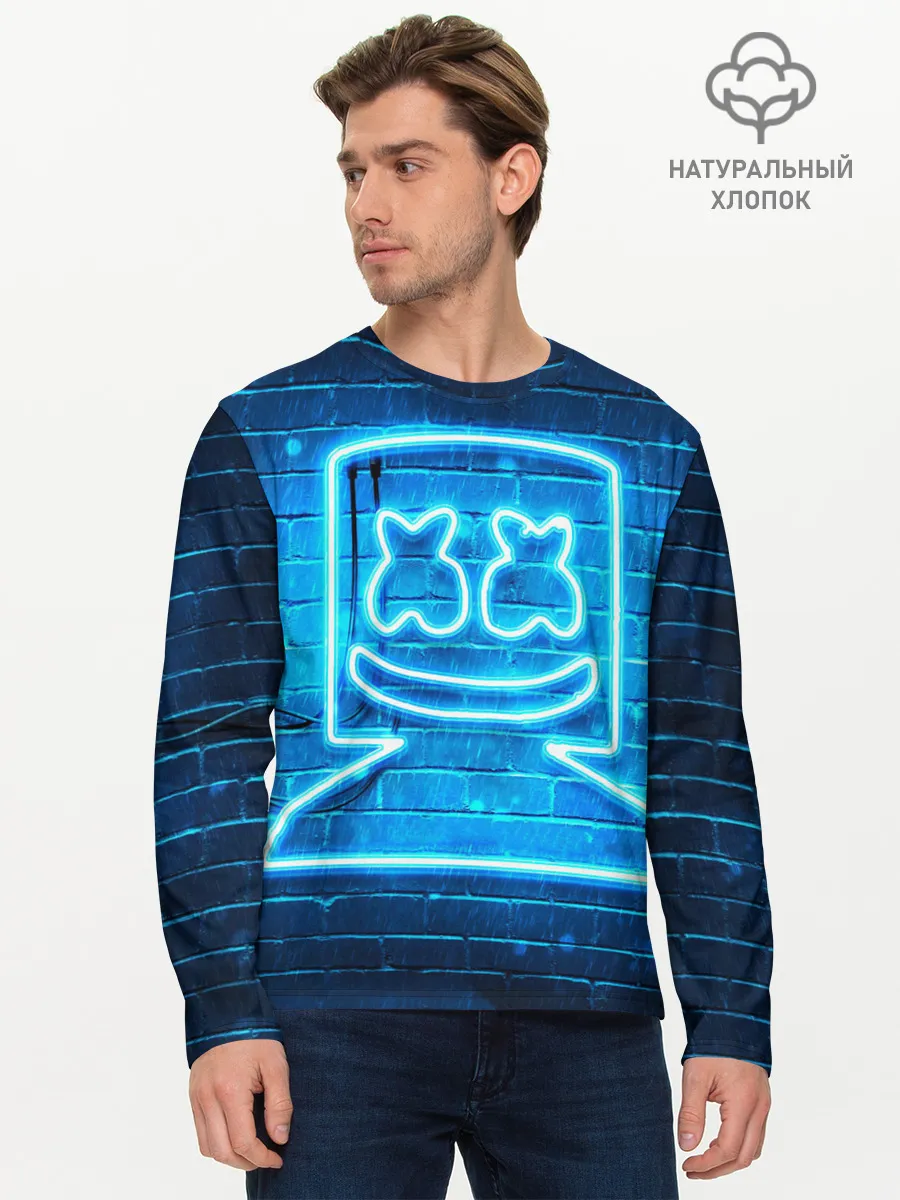 Мужской лонгслив базовый / MARSHMELLO