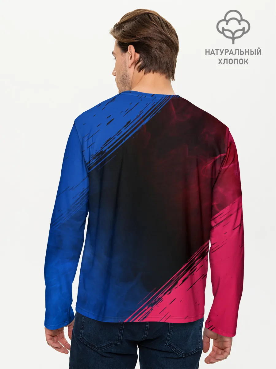 Мужской лонгслив базовый / BARCELONA / БАРСЕЛОНА