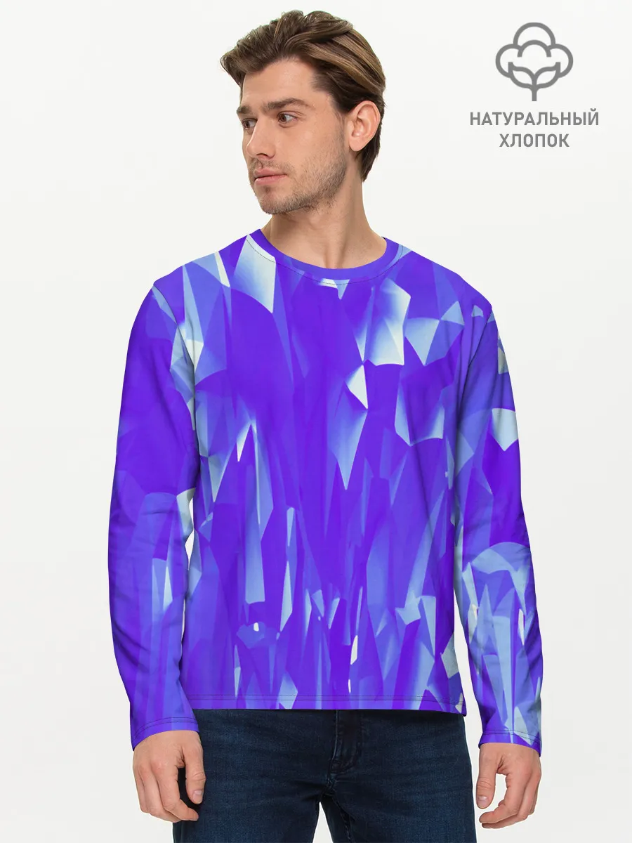 Мужской лонгслив базовый / Абстракция