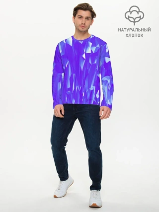 Мужской лонгслив базовый / Абстракция