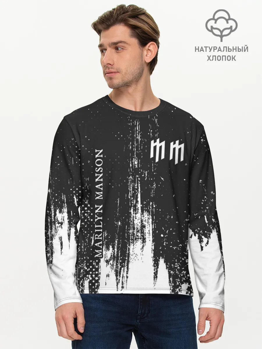 Мужской лонгслив базовый / MARILYN MANSON / М. МЭНСОН
