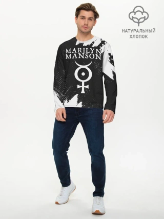 Мужской лонгслив базовый / MARILYN MANSON / М. МЭНСОН