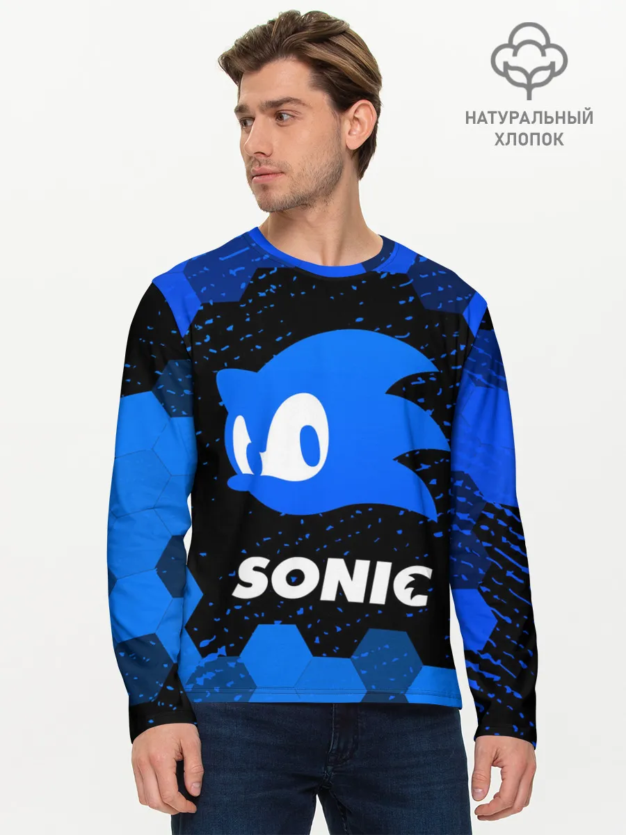 Мужской лонгслив базовый / СОНИК / SONIC