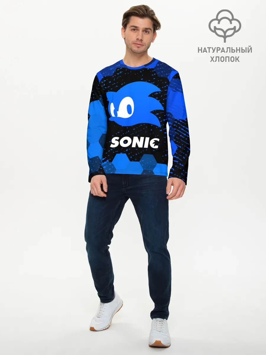 Мужской лонгслив базовый / СОНИК / SONIC