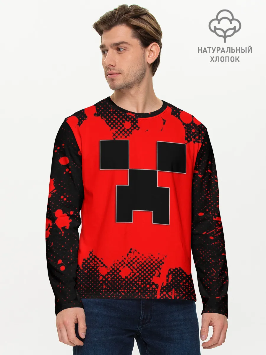 Мужской лонгслив базовый / MINECRAFT