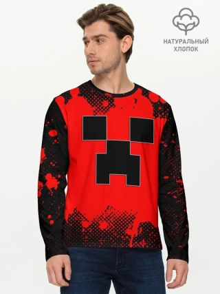 Мужской лонгслив базовый / MINECRAFT