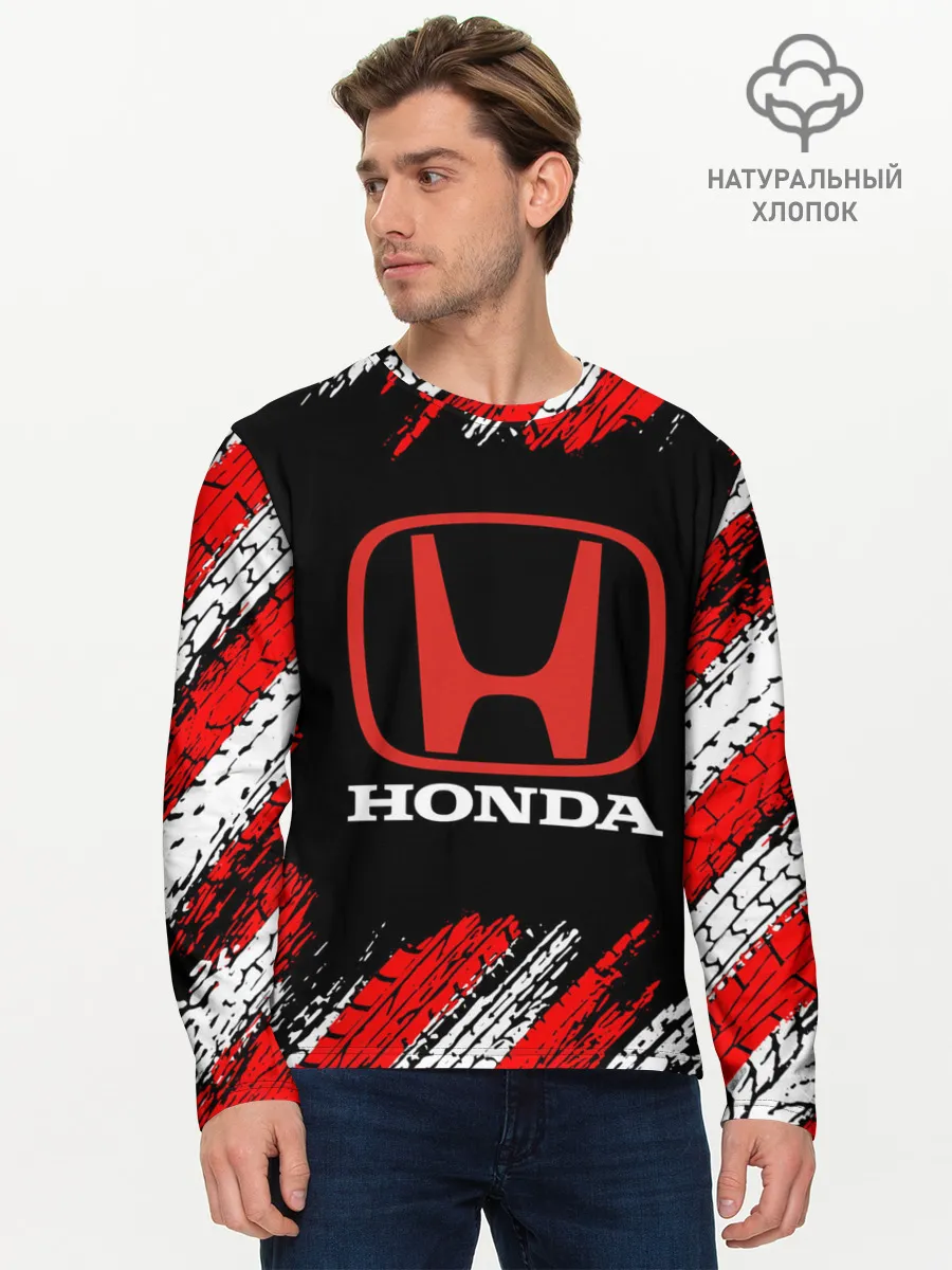 Мужской лонгслив базовый / HONDA.