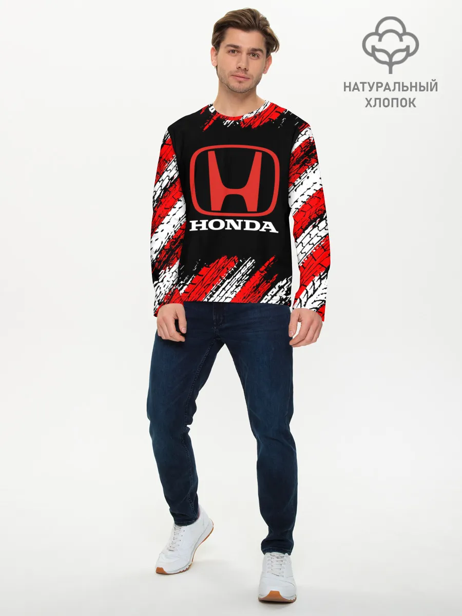 Мужской лонгслив базовый / HONDA.