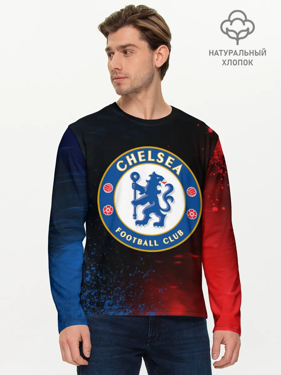 Мужской лонгслив базовый / CHELSEA F.C. / ЧЕЛСИ