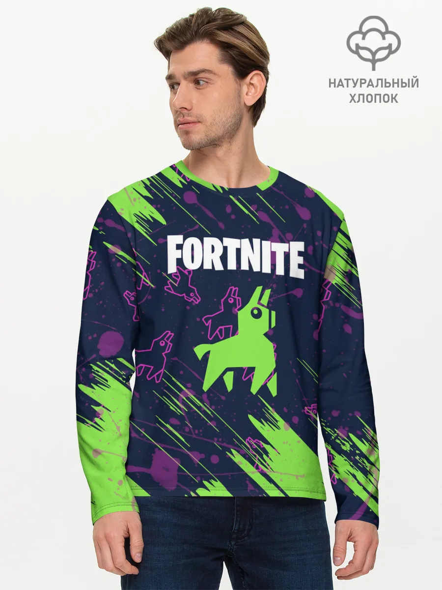 Мужской лонгслив базовый / FORTNITE LAMA.