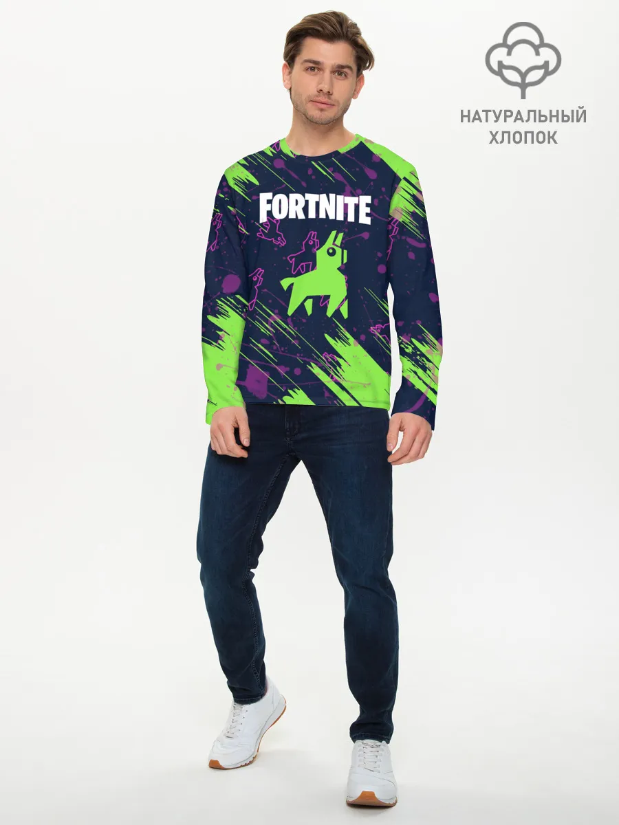 Мужской лонгслив базовый / FORTNITE LAMA.