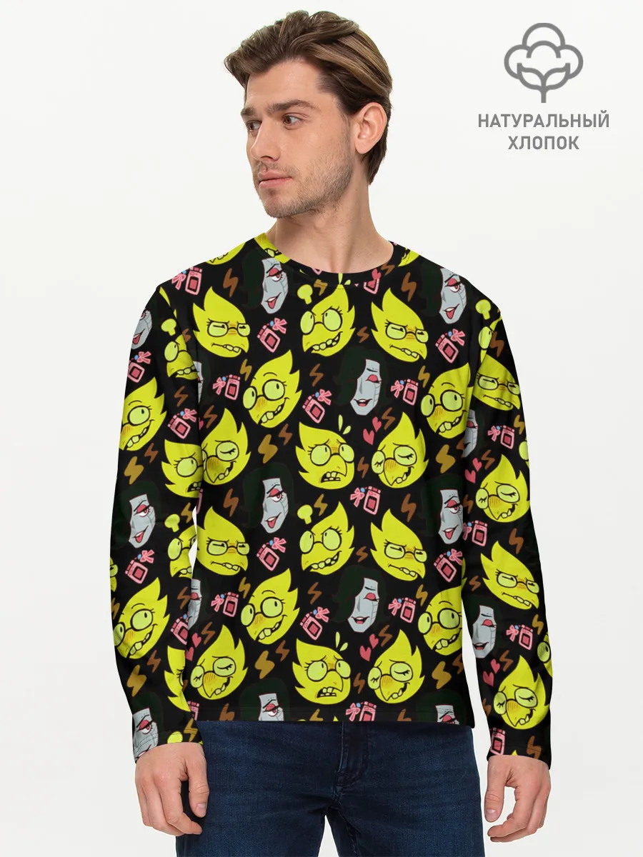 Мужской лонгслив базовый / Undertale