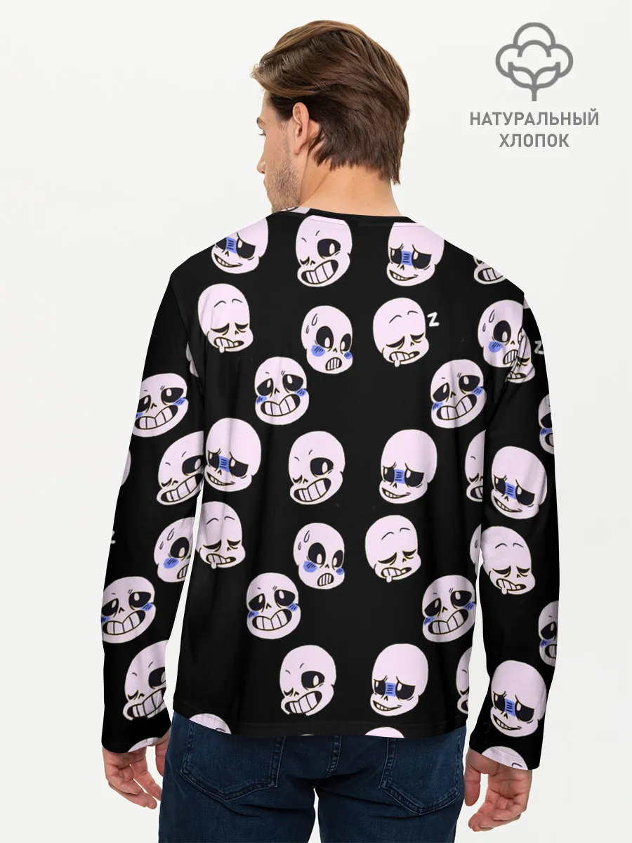 Мужской лонгслив базовый / Undertale