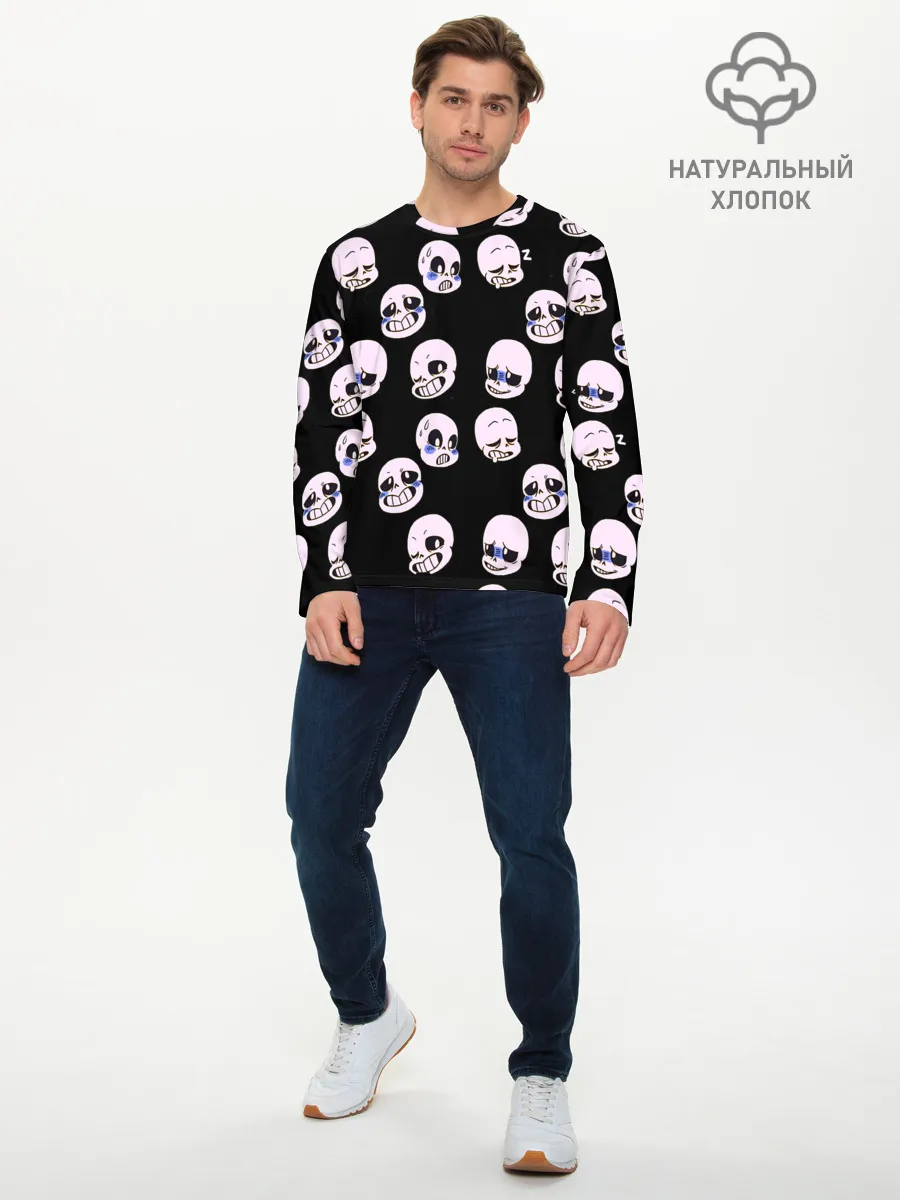 Мужской лонгслив базовый / Undertale