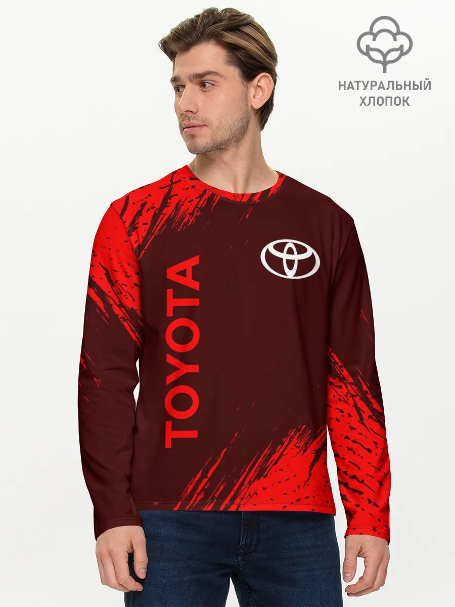 Мужской лонгслив базовый / TOYOTA / ТОЙОТА
